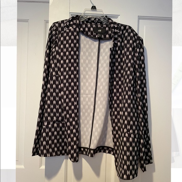 H&M Patterned Open Blazer